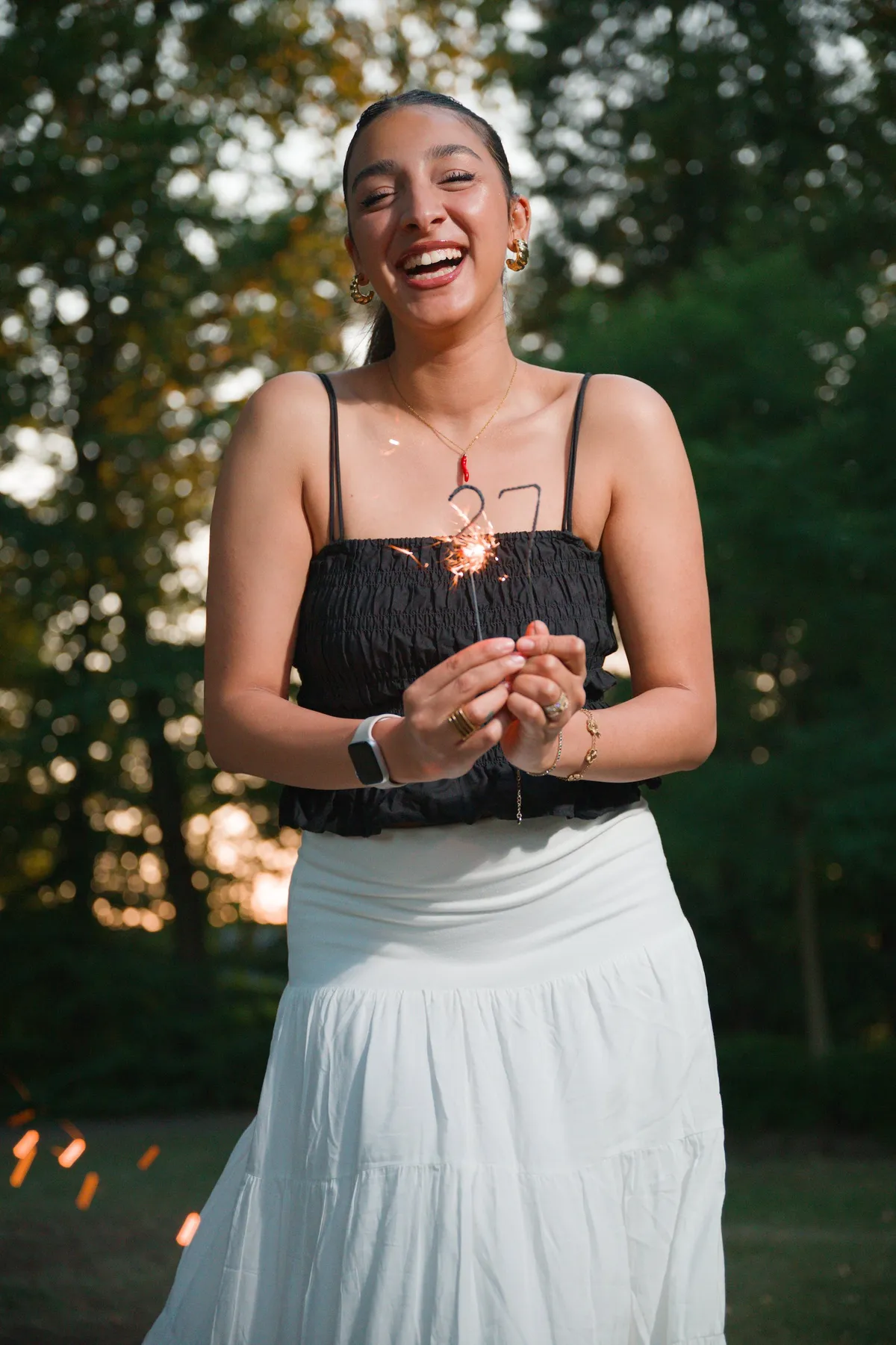 Elegant birthday photoshoot portrait