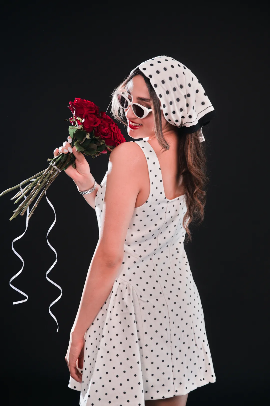 Studio portrait photography with off-camera flash - three-quarter portrait